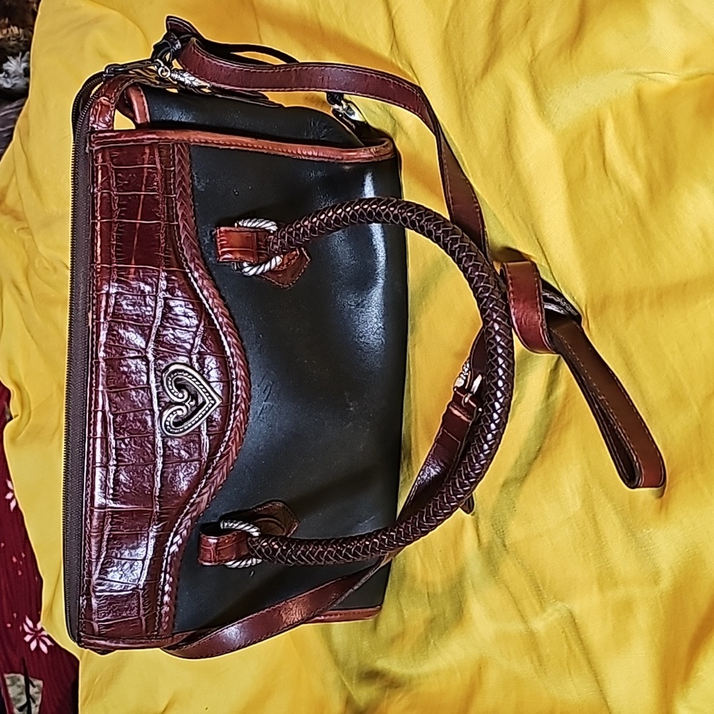 Signature Brighton leather bag, matching hang tags